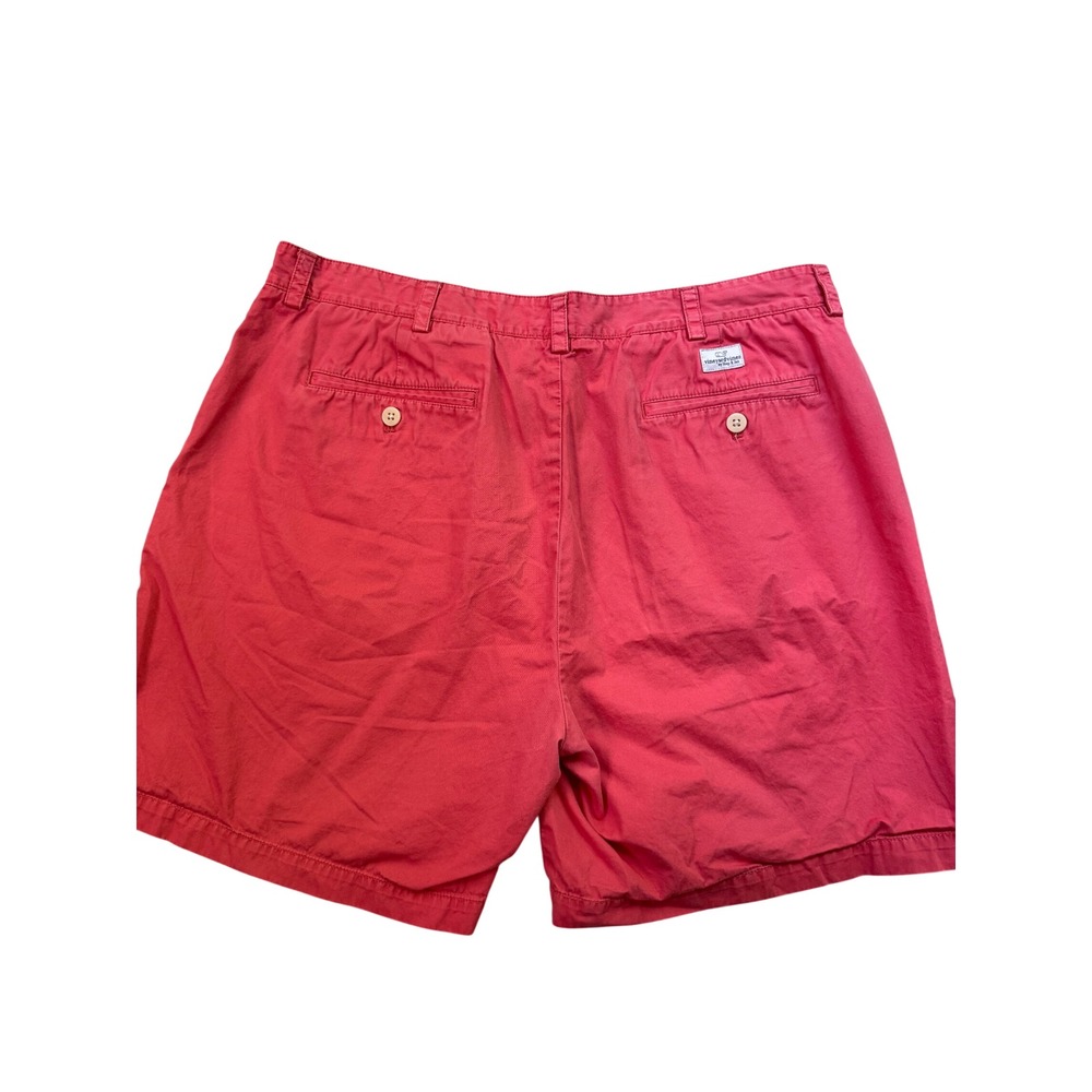 Vineyard Vines Mens Club Short Salmon Pink Cotton Twill Chino Shorts Size 38 - Picture 5 of 6
